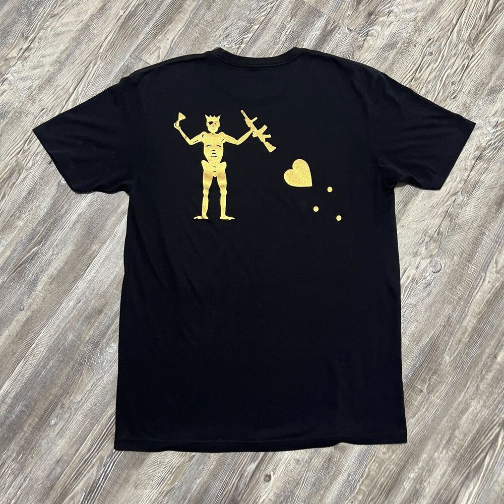 Privateer Group Blackbeard Gold Skeleton Tactical Tee L